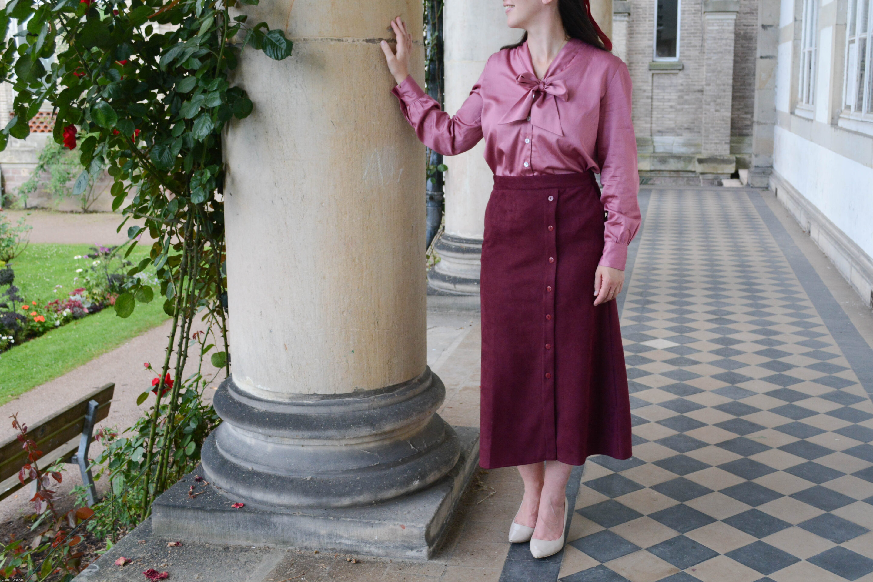 Christelle bordeaux Marguerite rose 1319 scaled